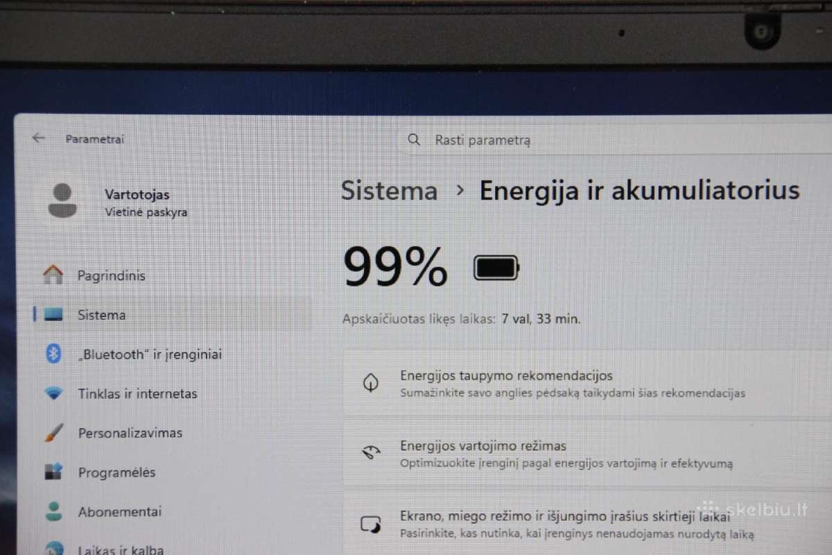 Lenovo E15 Gen2 i5-11gen 16gb fhd Us klaviatura - nuotraukos Nr. 10
