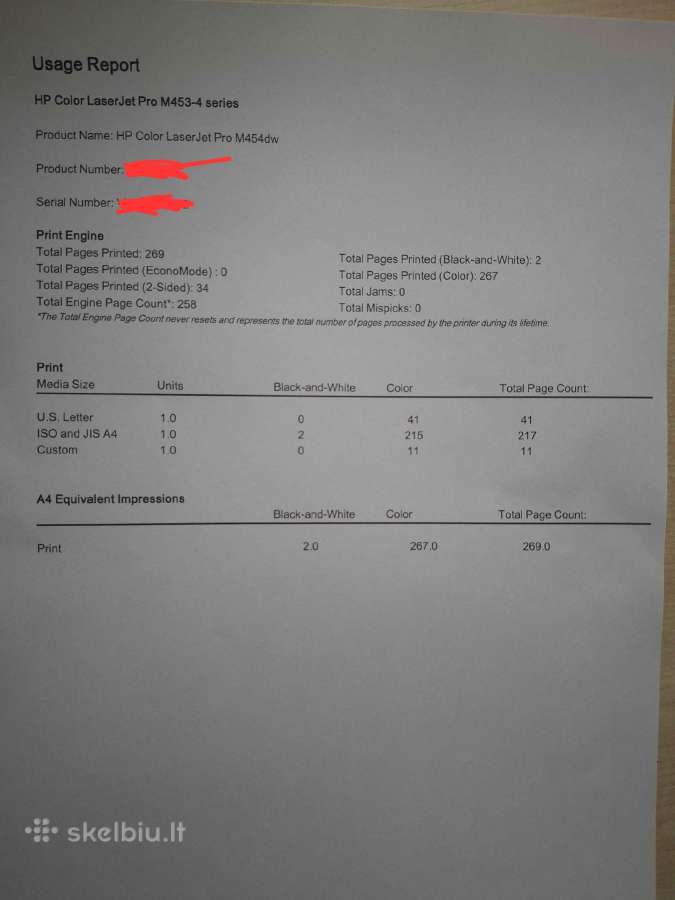 Spausdintuvas Hp Color Laserjet Pro M454dw - nuotraukos Nr. 2