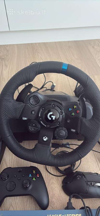 Zaidimu komplektas Logitech G923+gaming periferija - nuotraukos Nr. 2