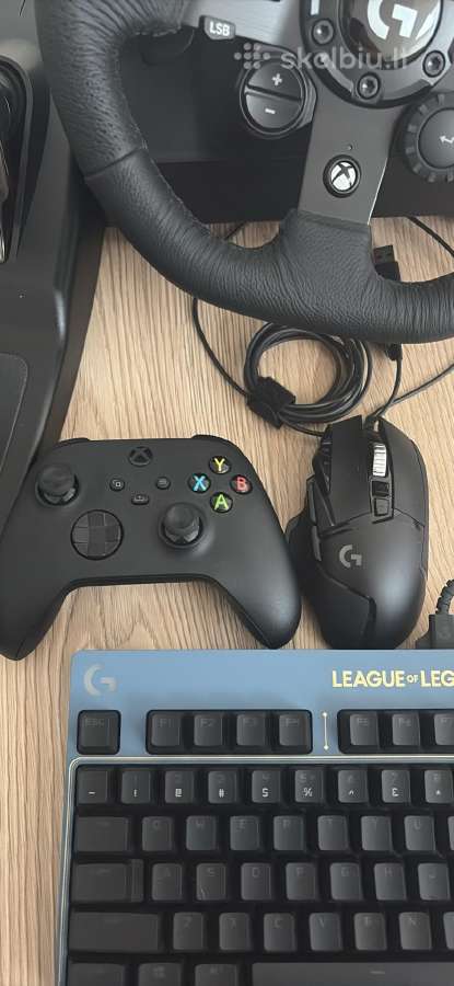 Zaidimu komplektas Logitech G923+gaming periferija - nuotraukos Nr. 5