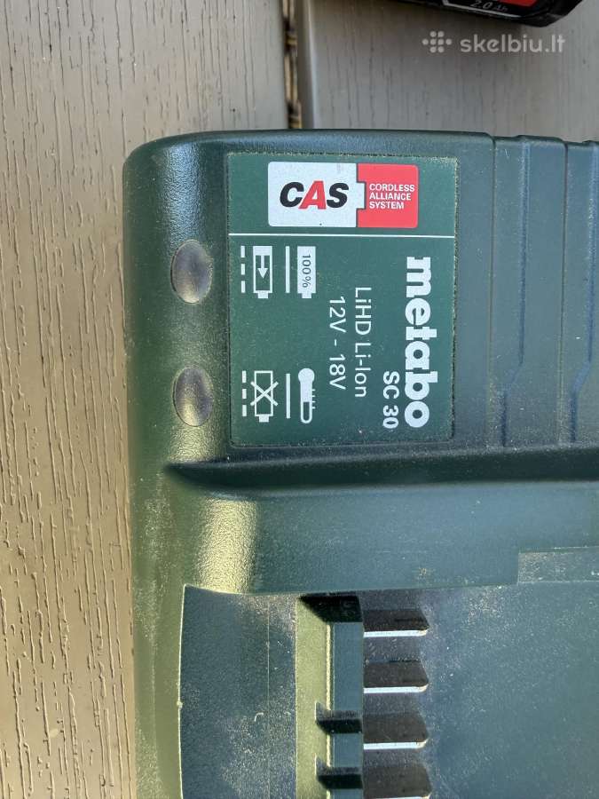 Metabo pakrovejas ir du akumuliatoriai - nuotraukos Nr. 3