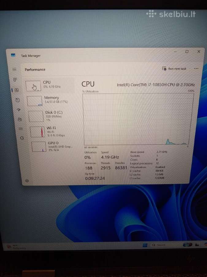 Zbook Fury 17" i7-10850h/32/64/512 - nuotraukos Nr. 5
