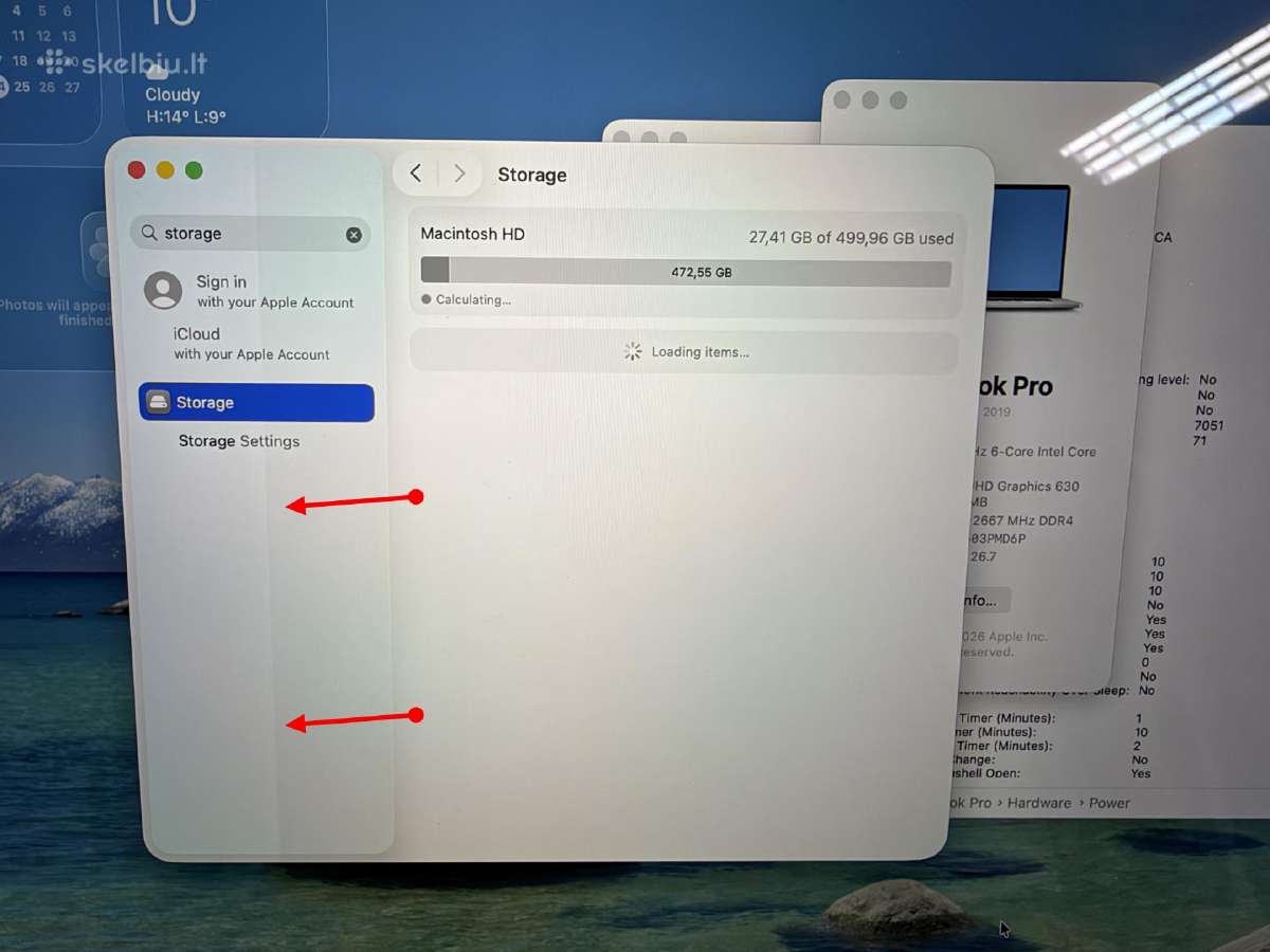 Apple MacBook Pro 2019 16" / i7 2.6 / 16gb / 512gb - nuotraukos Nr. 10