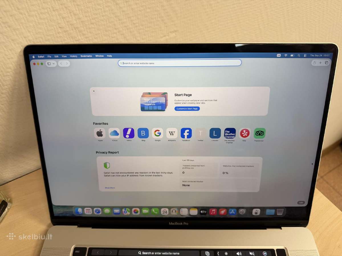 Apple MacBook Pro 2019 16" / i7 2.6 / 16gb / 512gb - nuotraukos Nr. 14