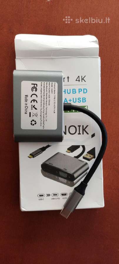 4-in-1 Usb-c į Hub Pd / Hdtv / Vga / Usb adapteris - nuotraukos Nr. 2