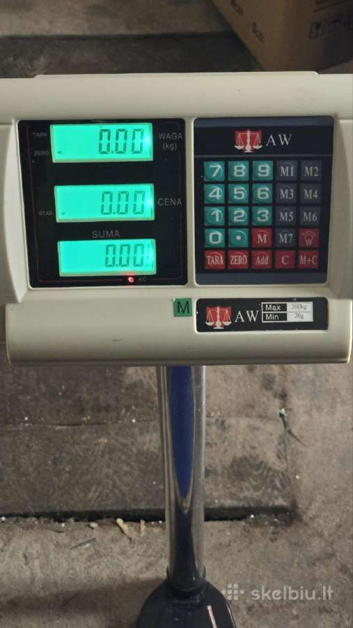 Platforminės prekybinės svarstyklės iki 200kg - nuotraukos Nr. 4