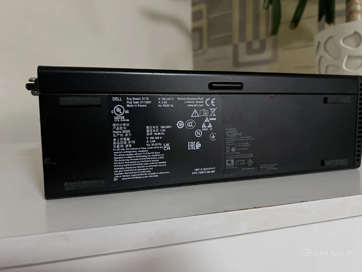 Parduodamas Dell Vostro 3030s su I3-14k, Ddr5. - nuotraukos Nr. 7