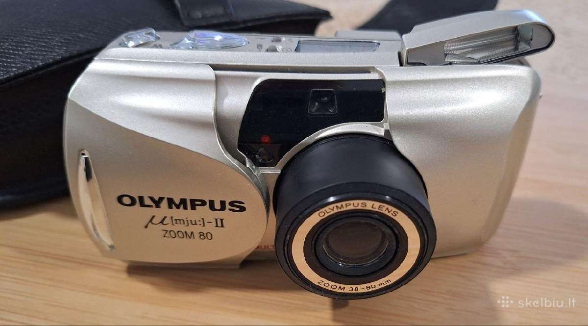 Olympus µ[mju:]-II Zoom 80 pilnai veikiantis + bat - nuotraukos Nr. 2