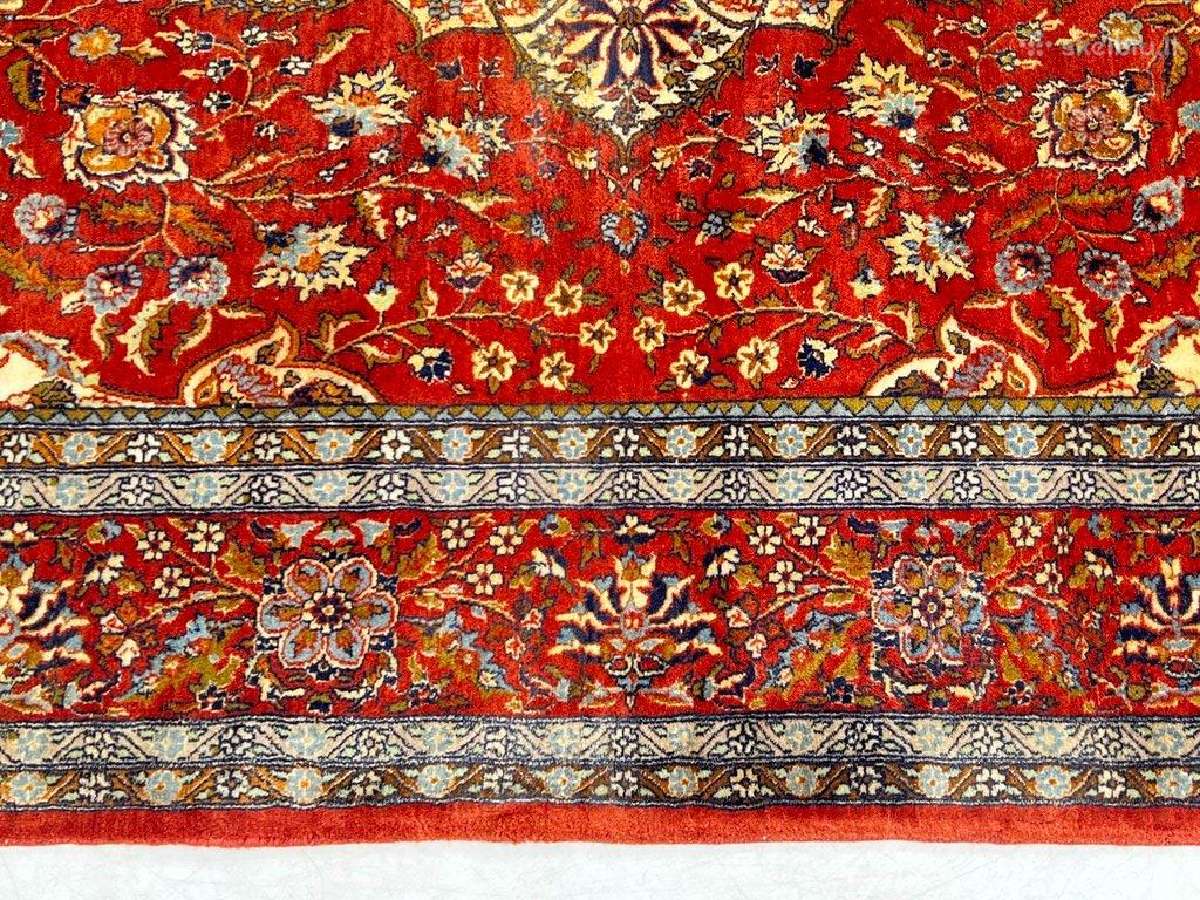 Vilnonis, rankų darbo kilimas "Kashan" - nuotraukos Nr. 7