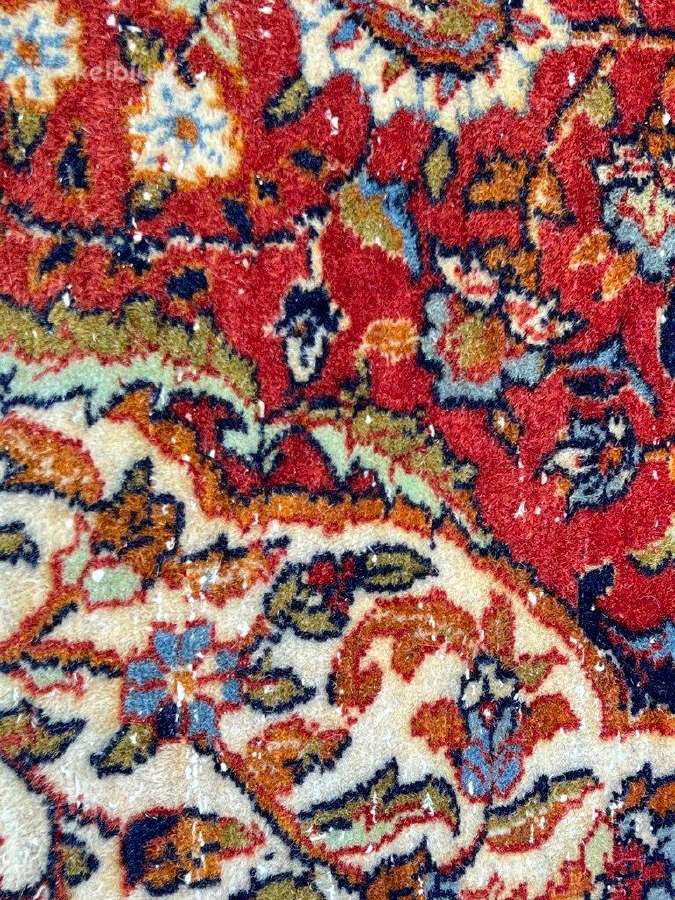 Vilnonis, rankų darbo kilimas "Kashan" - nuotraukos Nr. 13