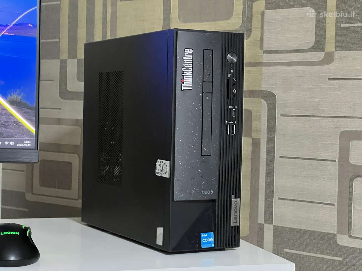 Parduodamas Thinkcentre Neo su I3-12k, 8gb/256gb. - nuotraukos Nr. 2