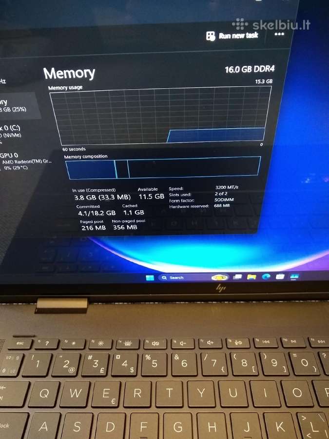 Envy X360 Ryzen 5500u/16/500/touch - nuotraukos Nr. 6