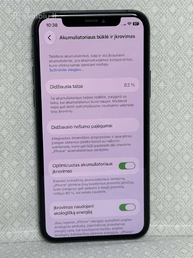 Parduodamas Apple iPhone 11 pro 64gb jodas - nuotraukos Nr. 4