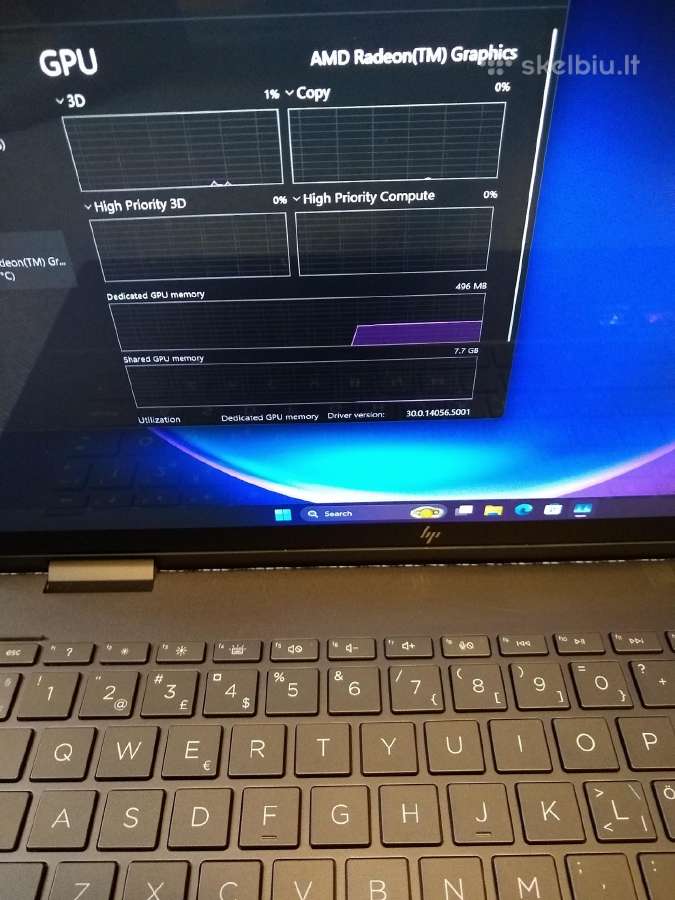 Envy X360 Ryzen 5500u/16/500/touch - nuotraukos Nr. 7