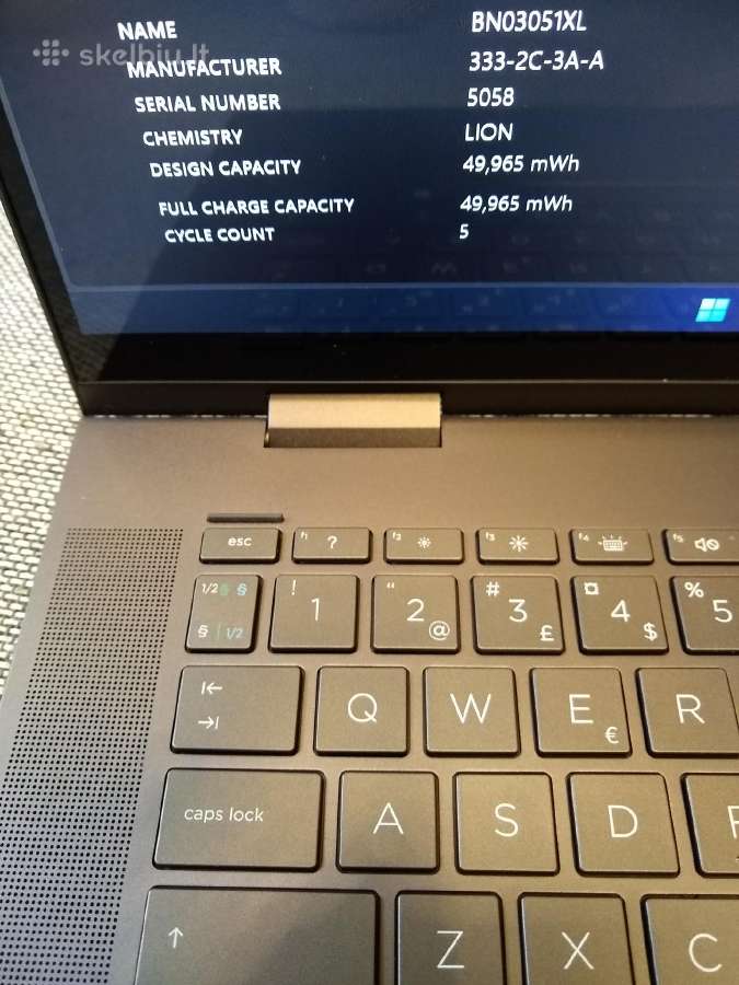 Envy X360 Ryzen 5500u/16/500/touch - nuotraukos Nr. 8