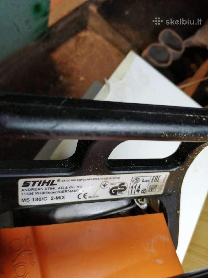 Benzininis pjūklasstihl Ms 180 - nuotraukos Nr. 2