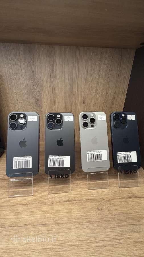 Labai tvarkingi Apple iPhone 15 pro 128gb - nuotraukos Nr. 2