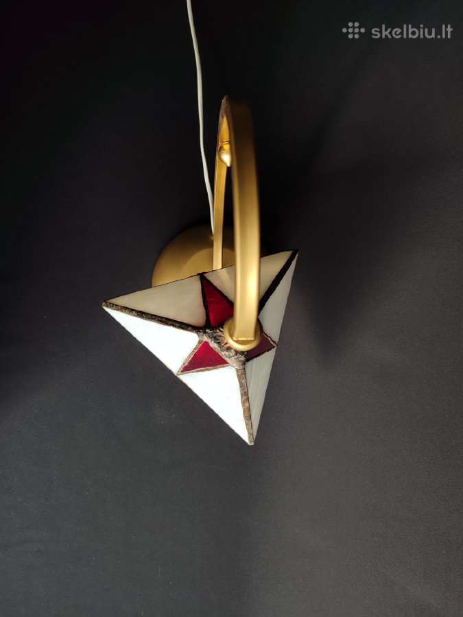 Vintažinis Tiffany stiliaus šviestuvas - nuotraukos Nr. 4