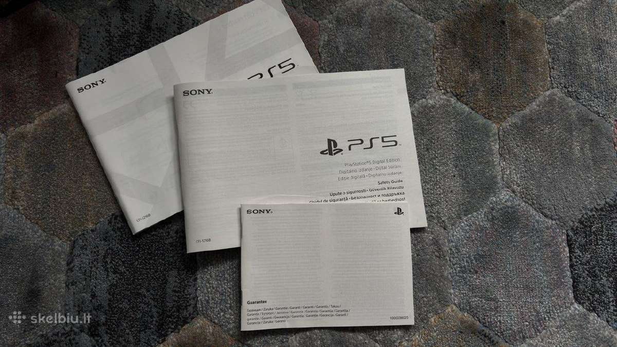 Ps5 Digital Edition naudota pilna komplektacija, - nuotraukos Nr. 5