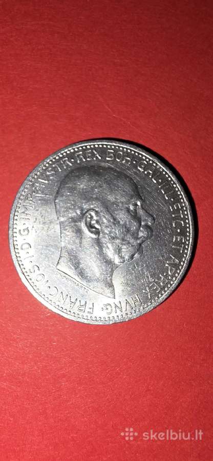 Austrija 1 korona 1915,sidabras 0,835-5 gr. - nuotraukos Nr. 2