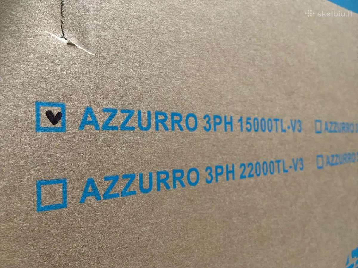 Naujas trifazis inverteris Zcs Azzurro 15kw 3ph - nuotraukos Nr. 3