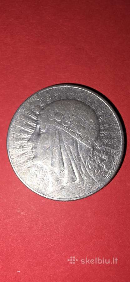 Lenkija 5 zlotai 1933,sidabras 0,750-11 gr. - nuotraukos Nr. 2