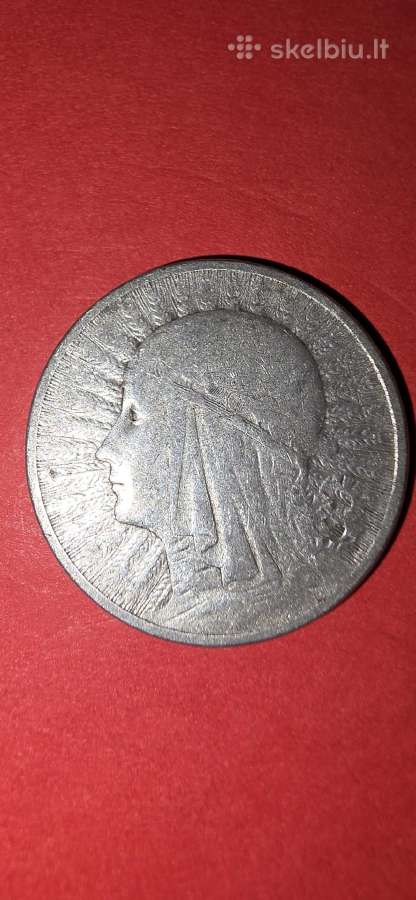 Lenkija 2 zlotai 1933,sidabras 0,750-4,4 gr. - nuotraukos Nr. 2