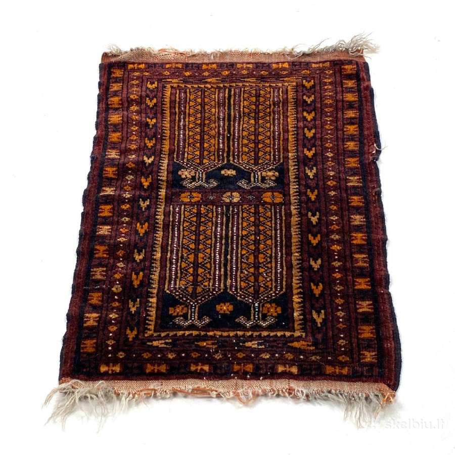 Vilnonis, rankų darbo kilimas "Afghan" - nuotraukos Nr. 2