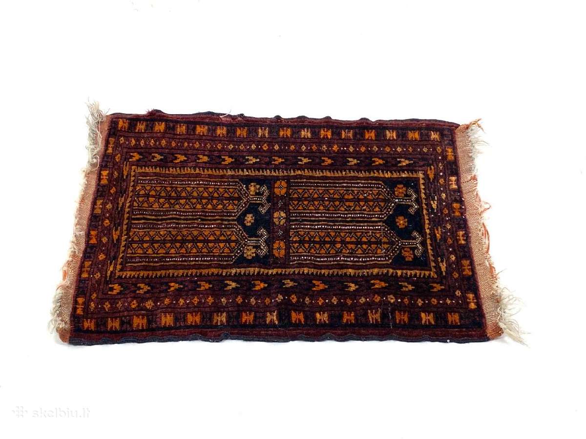 Vilnonis, rankų darbo kilimas "Afghan" - nuotraukos Nr. 4