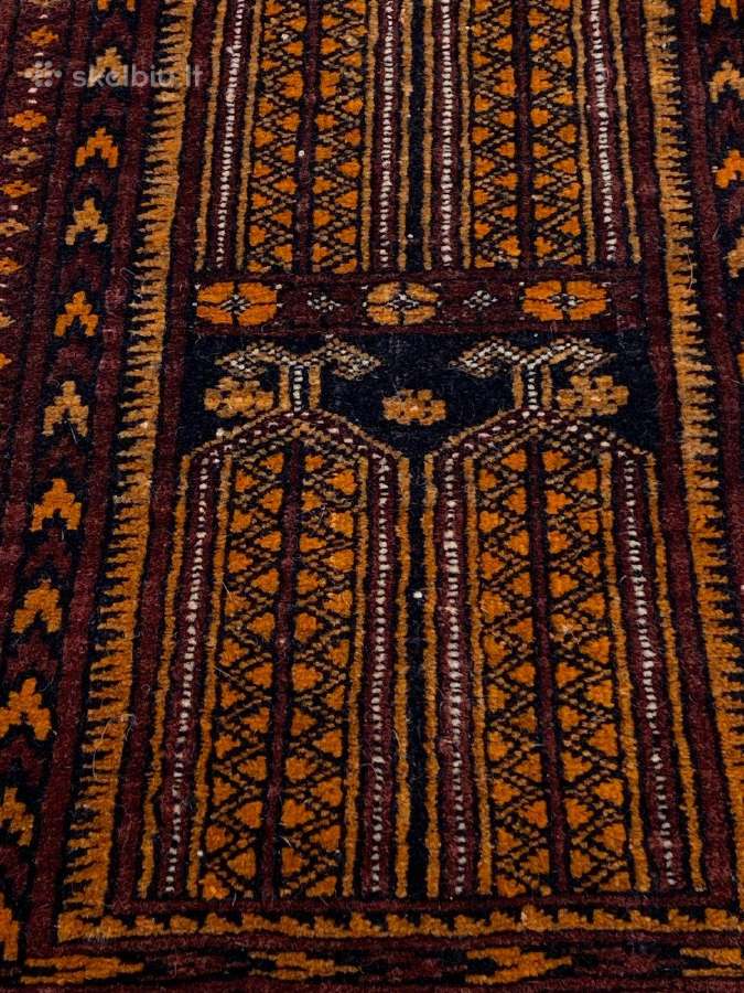 Vilnonis, rankų darbo kilimas "Afghan" - nuotraukos Nr. 6