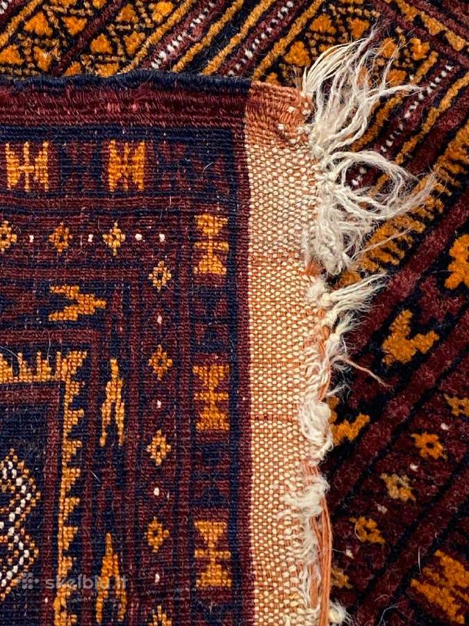 Vilnonis, rankų darbo kilimas "Afghan" - nuotraukos Nr. 8