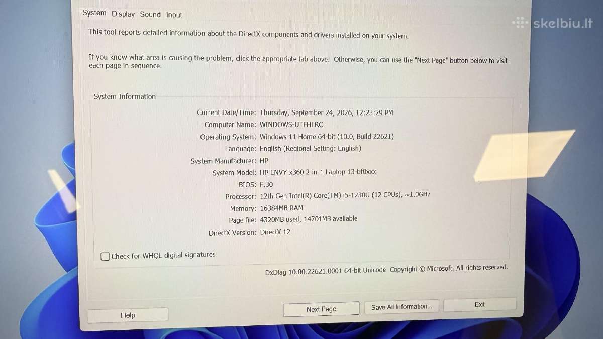 Hp Envy X360 Bf0001ny su garantija - nuotraukos Nr. 4