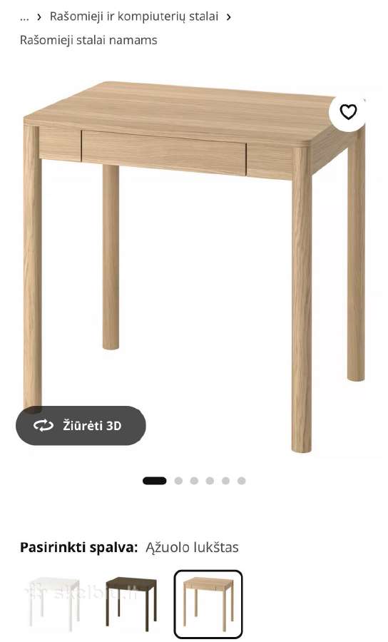 Lengvai naudotas Tonstad stalas - nuotraukos Nr. 7