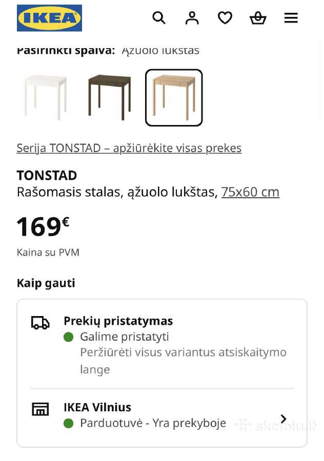 Lengvai naudotas Tonstad stalas - nuotraukos Nr. 9