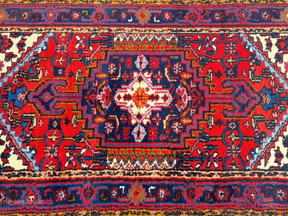 Vilnonis rankų darbo kilimas "Hamadan" - nuotraukos Nr. 6