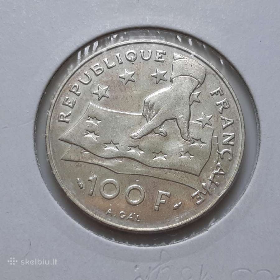 Prancūzija 100 frankų sidabras 1991 - nuotraukos Nr. 2