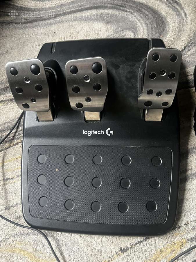 Logitech G923 Trueforce vairas ir pedalai - nuotraukos Nr. 3