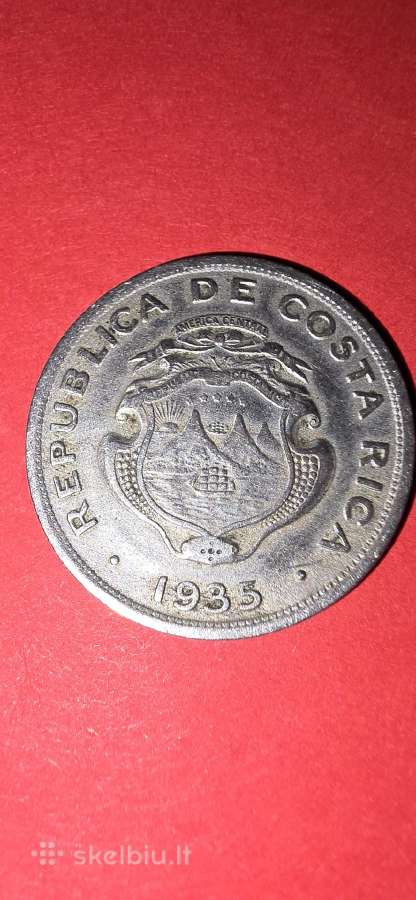 Kosta Rika 25 centavos 1935 - nuotraukos Nr. 2