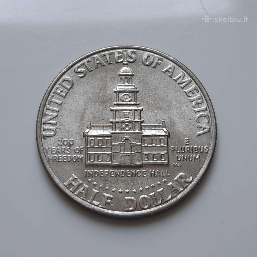JAV 1/2 dolerio Nepriklausomybė 1976 - nuotraukos Nr. 2