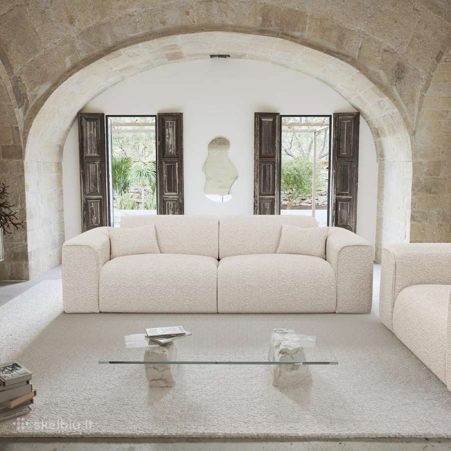 Sia home. Išskleidžiama sofa Nova – smėlio spalva. - nuotraukos Nr. 3