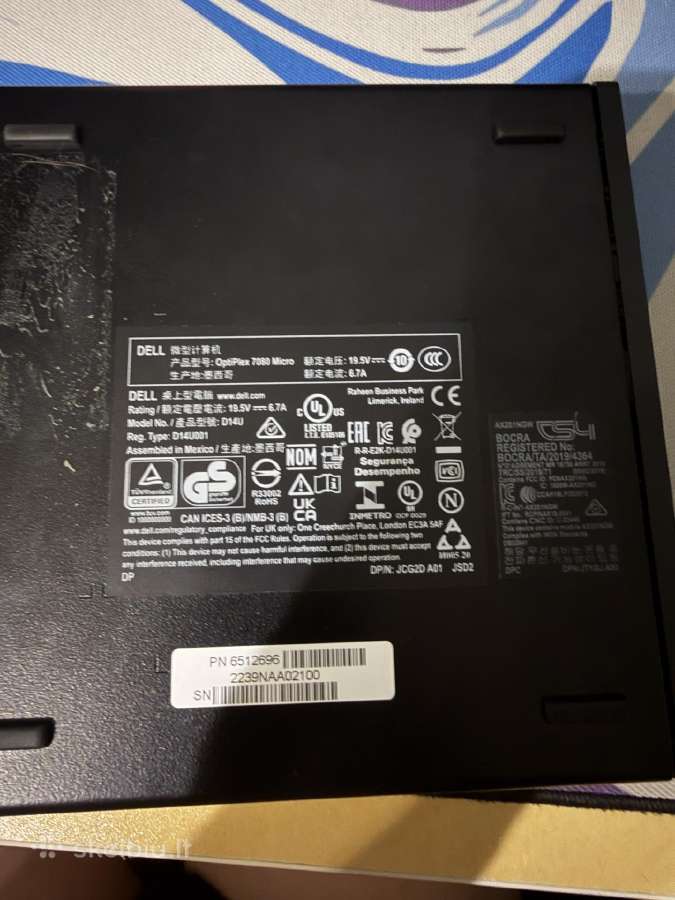 Dell Optiplex 7080 Micro - nuotraukos Nr. 4