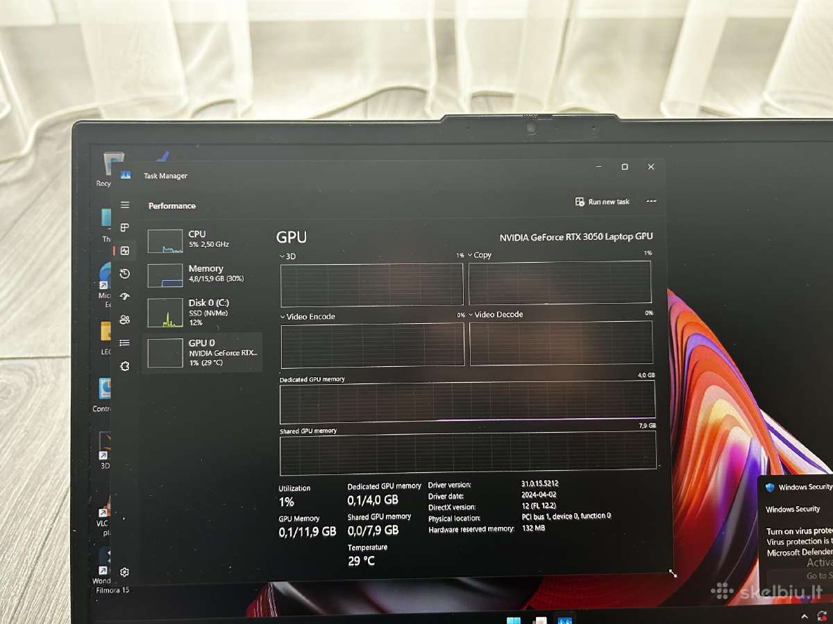 Lenovo Legion 5 Rtx3050 - nuotraukos Nr. 7
