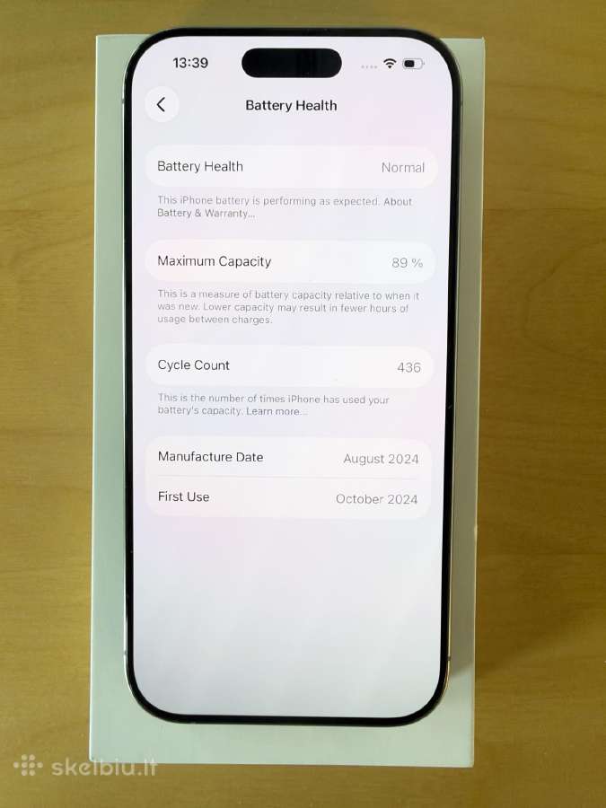 iPhone 16 Pro, 256gb, Natural Titanium - nuotraukos Nr. 4