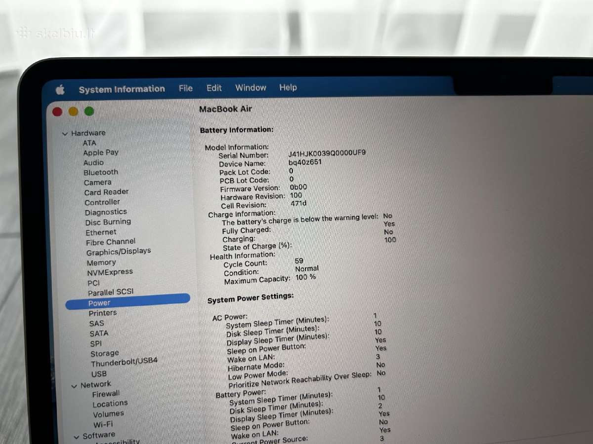 MacBook Air M4 24gb 512gb SSD - nuotraukos Nr. 4