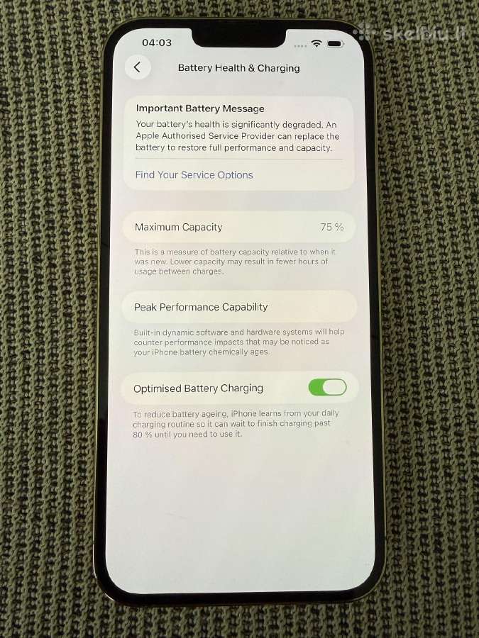 iPhone 13 pro max 128gb gold - nuotraukos Nr. 5