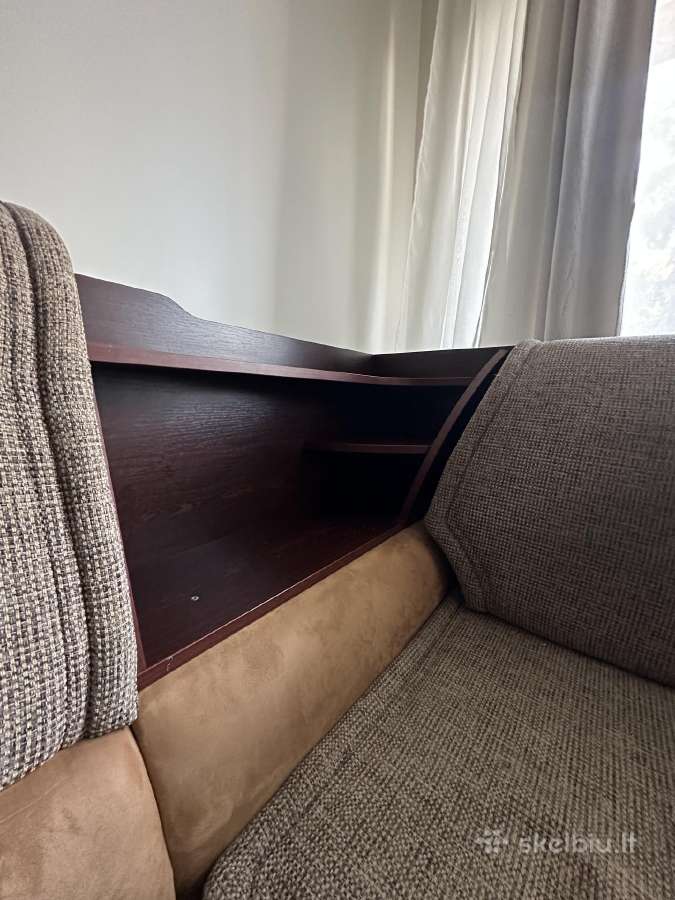 Kampinė sofa su miegojimo funkcija - nuotraukos Nr. 3