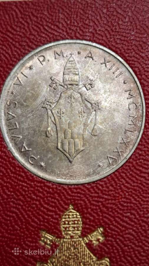 Vatikano 1975 rinkinys su sidabru - nuotraukos Nr. 4