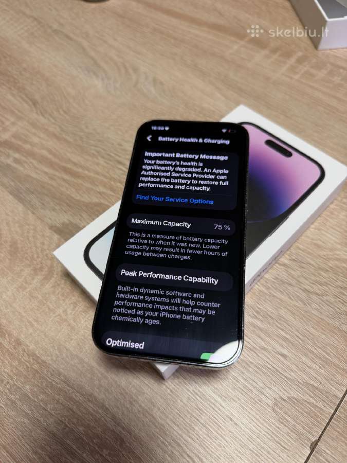 iPhone 14 Pro, 256gb, Deep Purple. - nuotraukos Nr. 8
