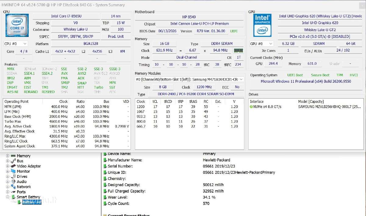 Hp Elitebook 840 G6 - nuotraukos Nr. 6