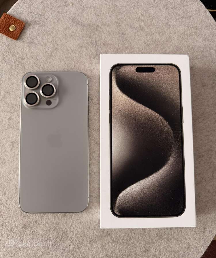 iPhone 15 Pro Max Natural Titanium 256gb - nuotraukos Nr. 2